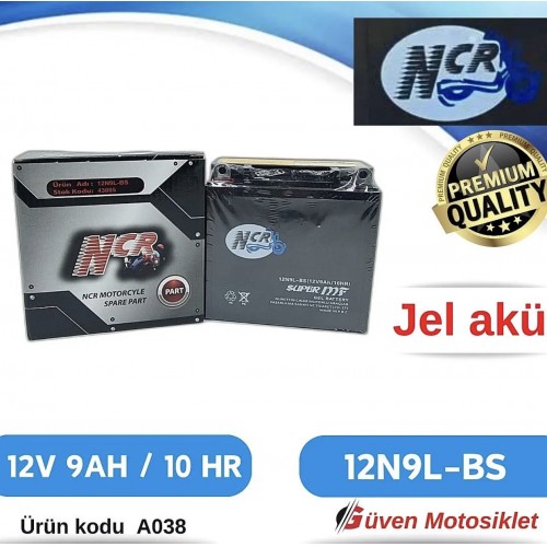 NCR 12 VOLT 9 AMPER DİK AKÜ