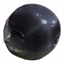 WOGEN YARIM YAZLIK KASK SİYAH YEŞİL ÇİZGİLİ KARBON DESENLİ