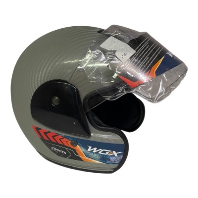 WOGEN YARIM YAZLIK KASK NARDO GRİ KARBON DESENLİ