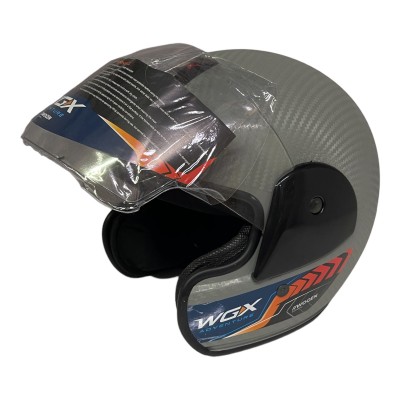WOGEN YARIM YAZLIK KASK NARDO GRİ KARBON DESENLİ